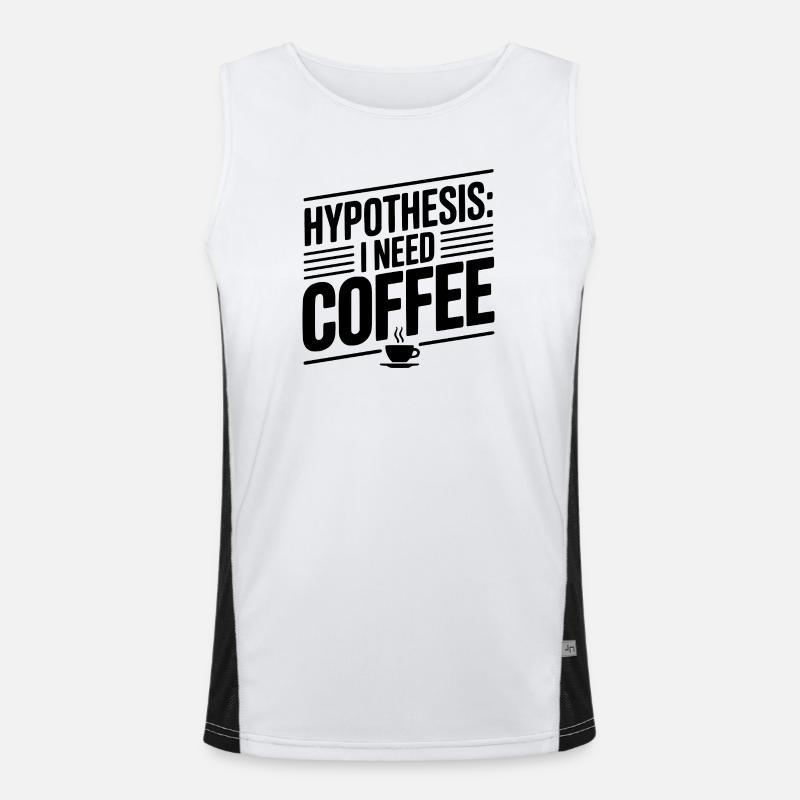Hypothesis: I Need Coffee Men's Functional Contrast Tank Top 