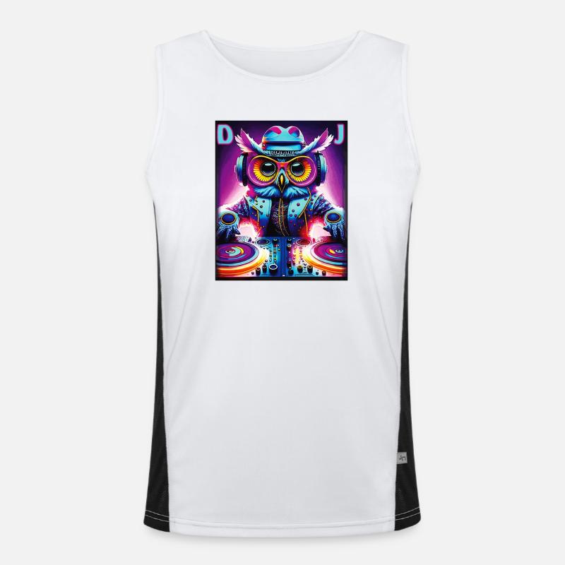 EULE DJ Funktionelles Kontrast-Tank Top für Männer 