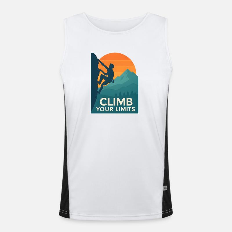Climb Your Limits – Climbing &amp; Bouldering Men's Functional Contrast Tank Top 
