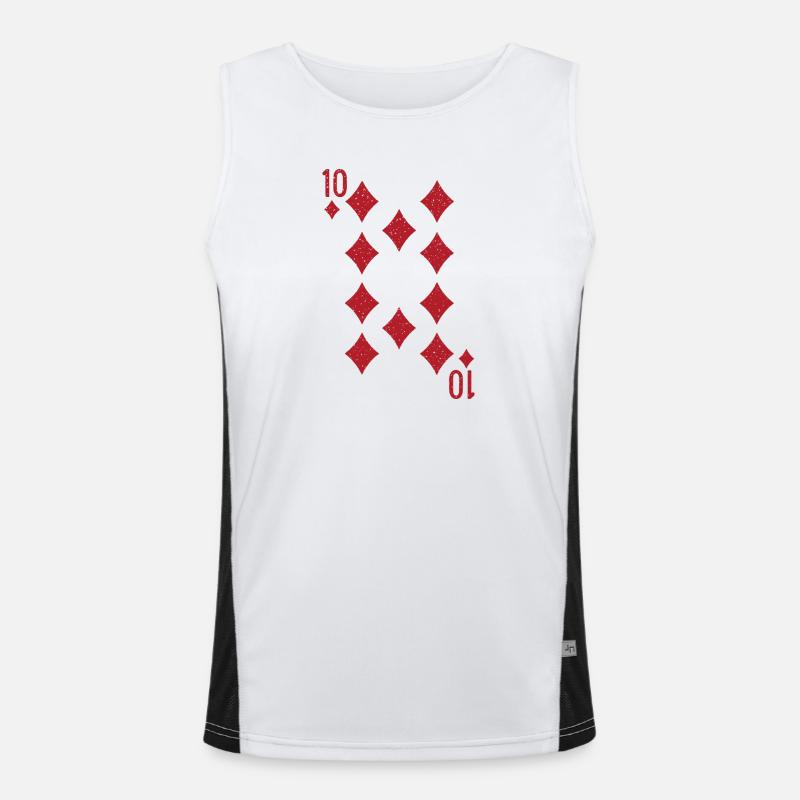 Ten Diamonds Rummy Double Head Men's Functional Contrast Tank Top 