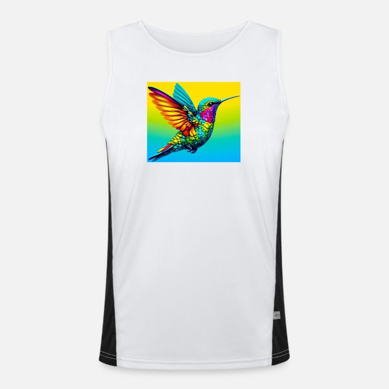 Kolibri Funktionelles Kontrast-Tank Top für Männer 