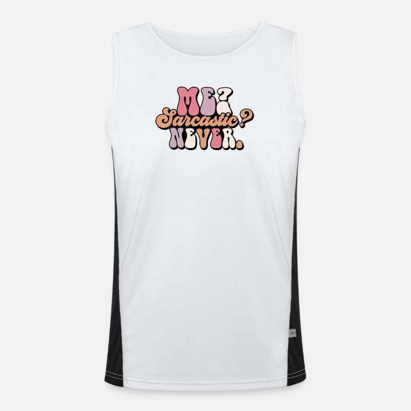 I love statements about myself. Men's Functional Contrast Tank Top 