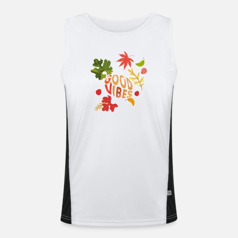 Autumn Vibes Men's Functional Contrast Tank Top 