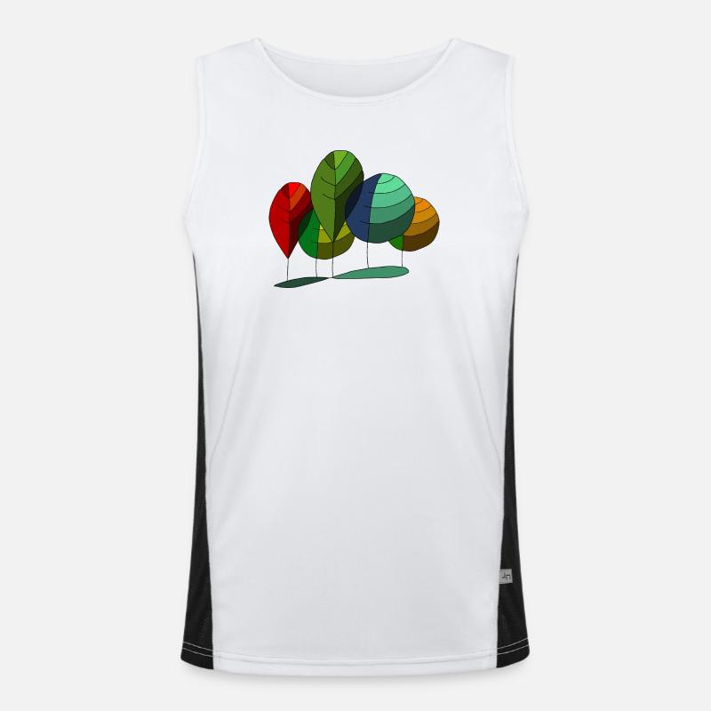 Baum Funktionelles Kontrast-Tank Top für Männer 