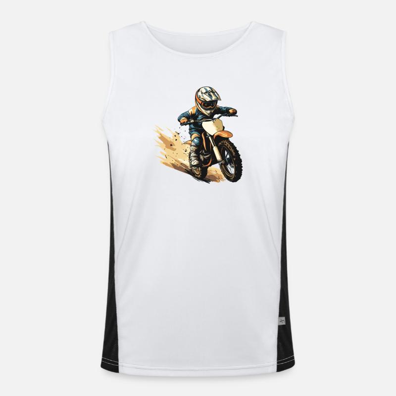 Impression Adrenaline Motocross Hero Débardeur respirant contrasté Homme 