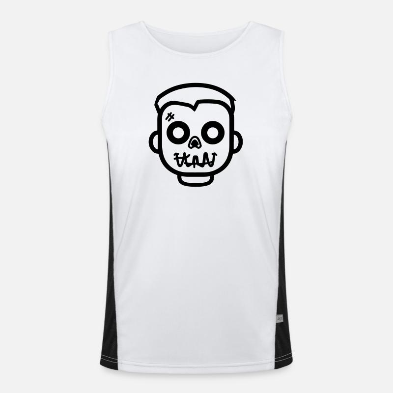 zombie_face Débardeur respirant contrasté Homme 