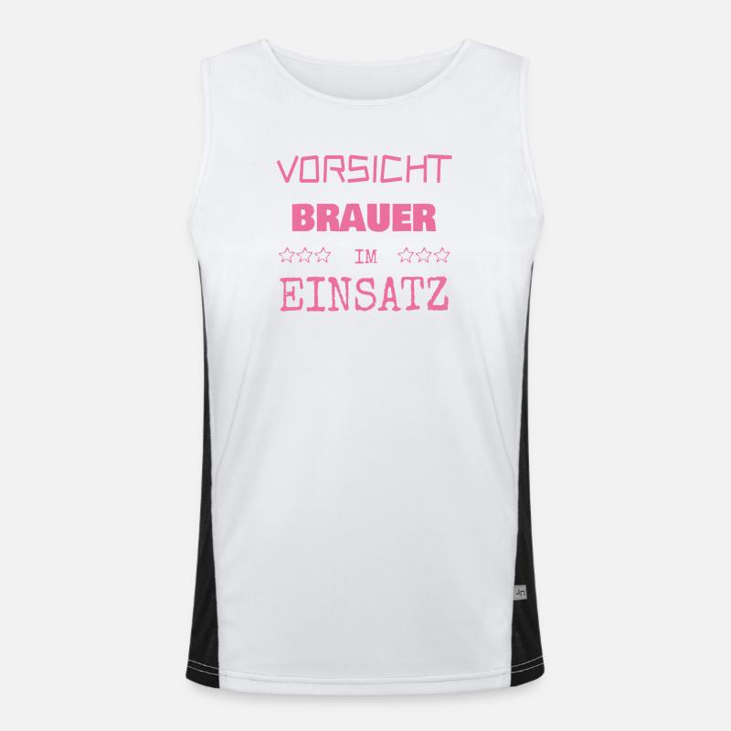 Brewer as a vocation Men's Functional Contrast Tank Top 