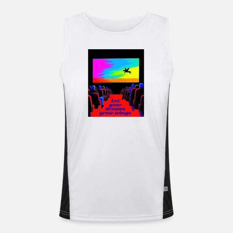 Dream visions Men's Functional Contrast Tank Top 