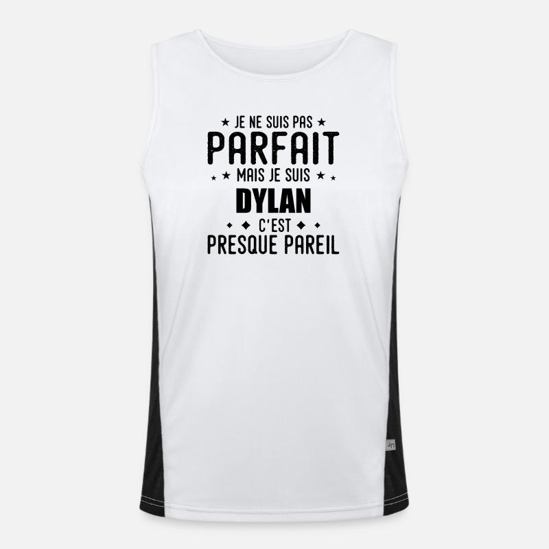 Dylan: authentisch, unvollkommen, oberflächlich, perfekt Funktionelles Kontrast-Tank Top für Männer 