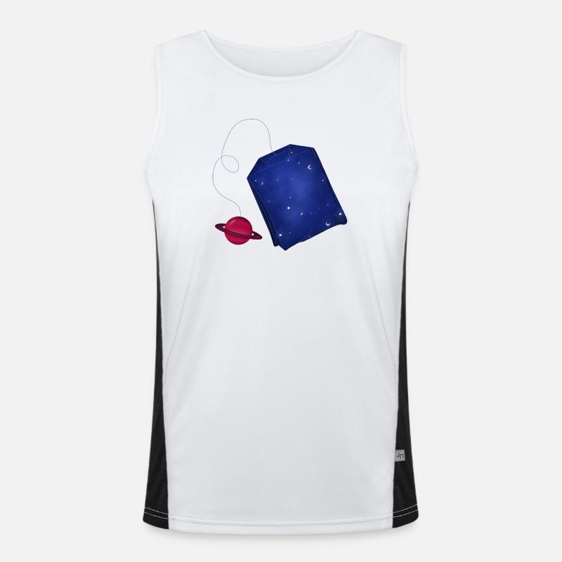 Space Tea Men's Functional Contrast Tank Top 