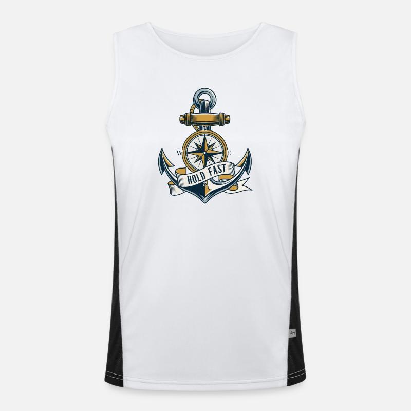 Anker - Hold Fast Funktionelles Kontrast-Tank Top für Männer 