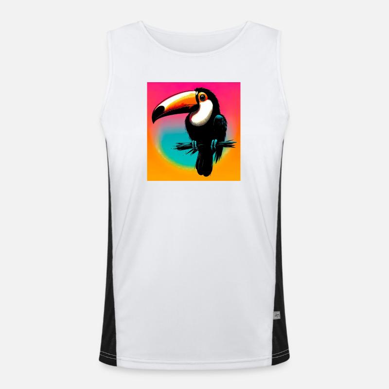 Tukan Funktionelles Kontrast-Tank Top für Männer 