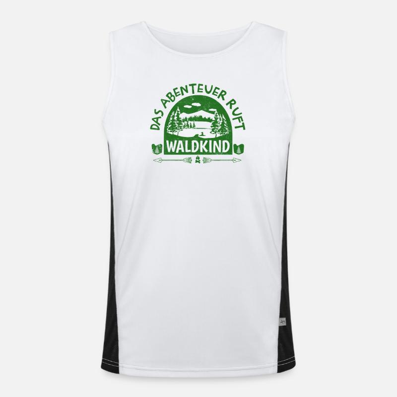 Waldkind - Das Abenteuer ruft Funktionelles Kontrast-Tank Top für Männer 
