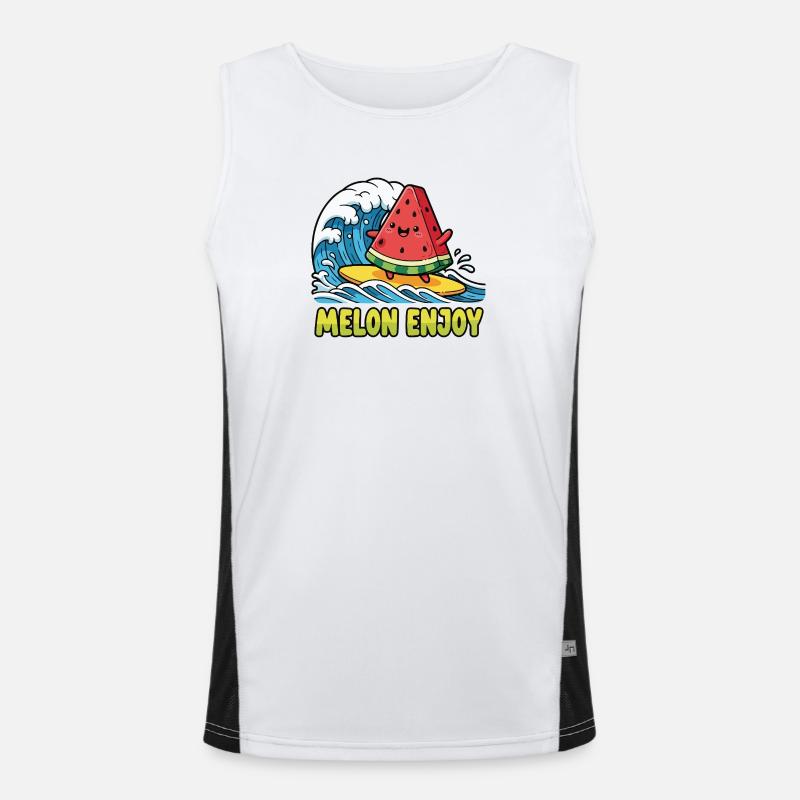 Surf pastèque Débardeur respirant contrasté Homme 