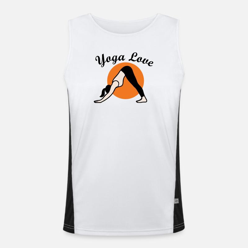 Yoga  Funktionelles Kontrast-Tank Top für Männer 