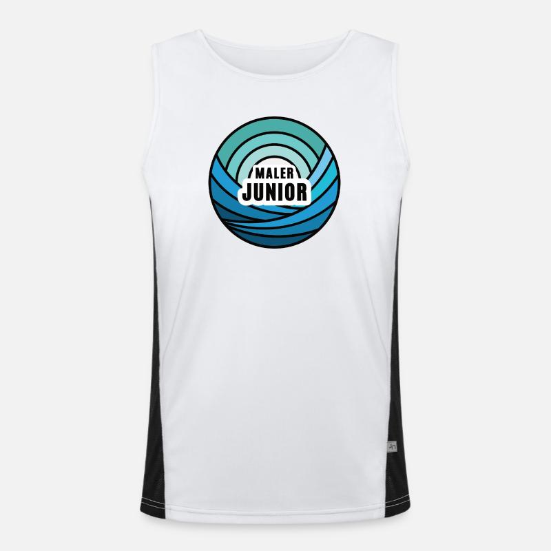 Junior Painter Apprentice Successor Child Painter's Son - Men's Functional Contrast Tank Top  - white/black
