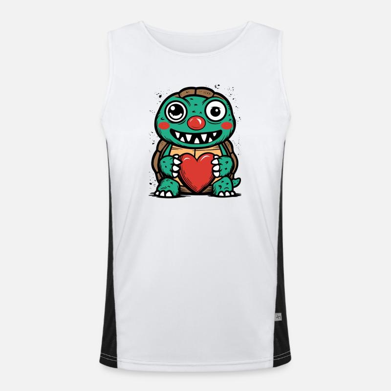 Crazy turtle Men's Functional Contrast Tank Top 