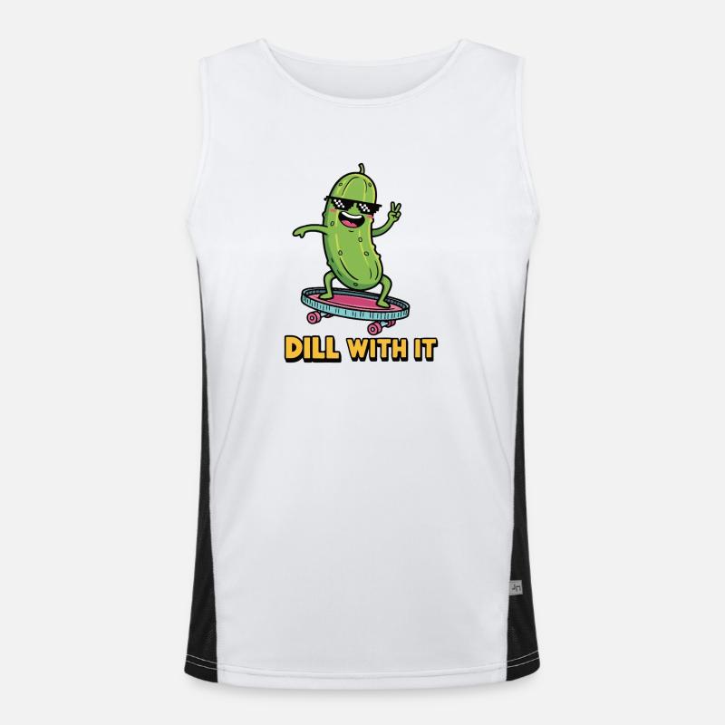 Pickle Vibes Men's Functional Contrast Tank Top 