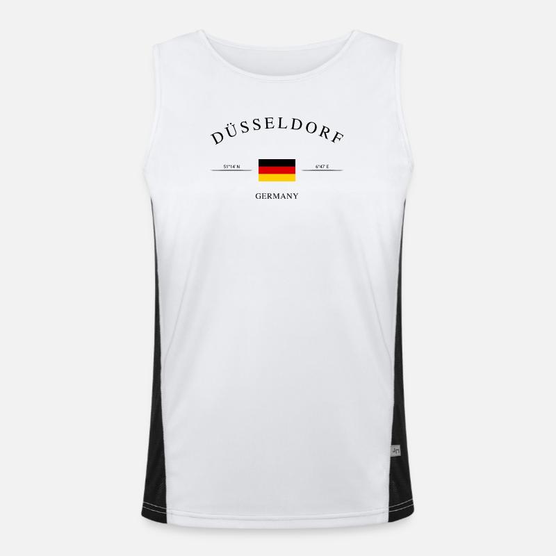 Dusseldorf Germany Holiday Souvenir & Gift Men's Functional Contrast Tank Top 