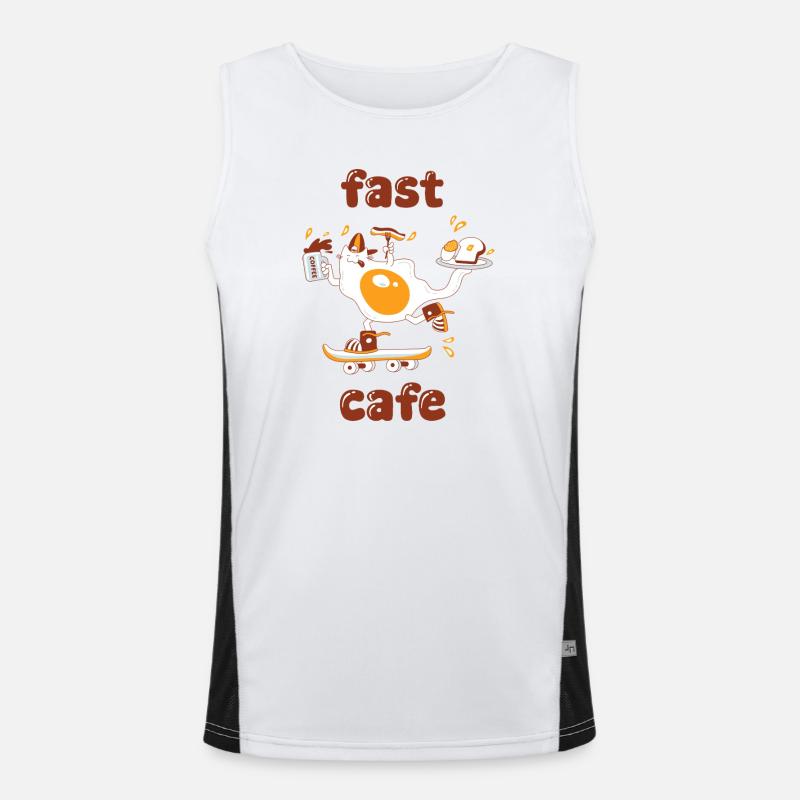 Café rapide Débardeur respirant contrasté Homme 