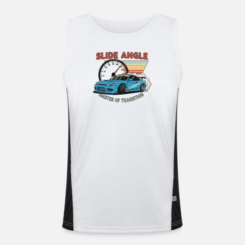 Slide Angle: Master of Transition Funktionelles Kontrast-Tank Top für Männer 