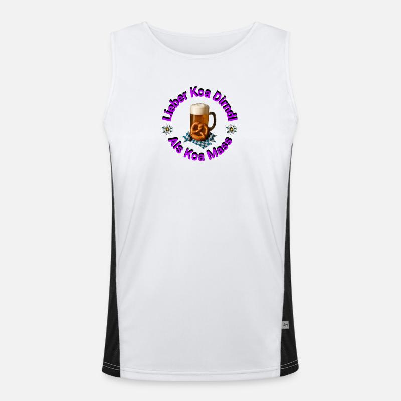 Better Koa Dirndl than Koa Mass Men's Functional Contrast Tank Top 