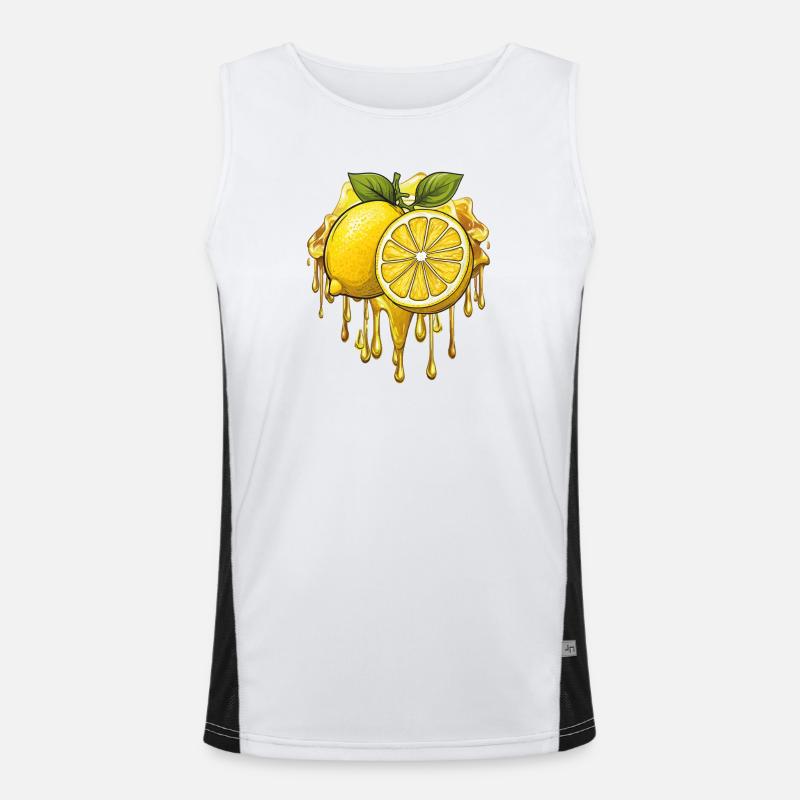 ZITRONE Funktionelles Kontrast-Tank Top für Männer 
