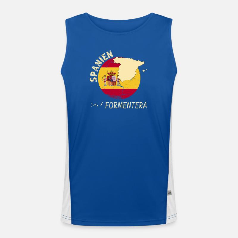 Formentera Funktionelles Kontrast-Tank Top für Männer 