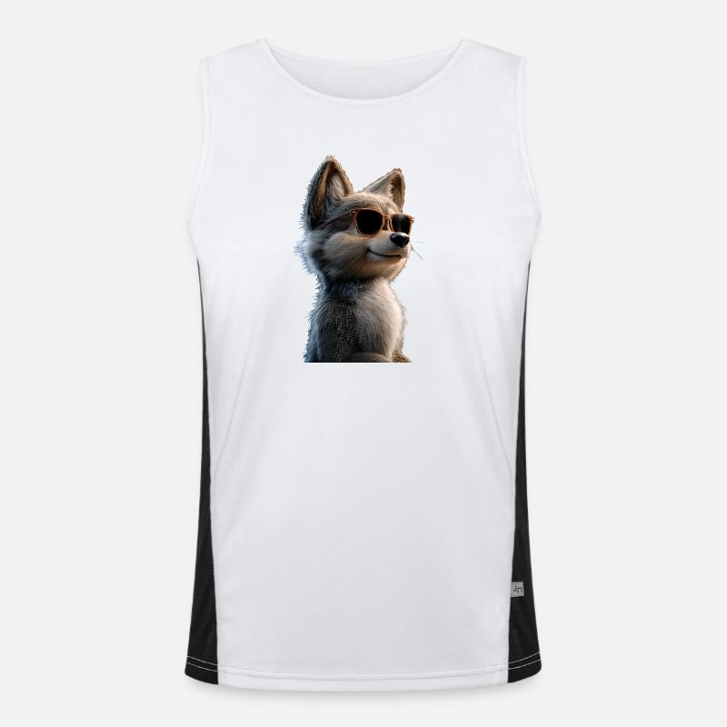 Wolf Love Wolves Wolf Pack Wolfhound Wild Wolf Men's Functional Contrast Tank Top 