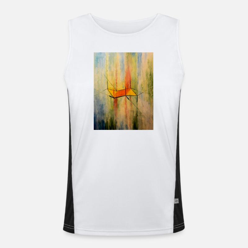 Cyclohexane Chair Conformation Composition Men's Functional Contrast Tank Top 