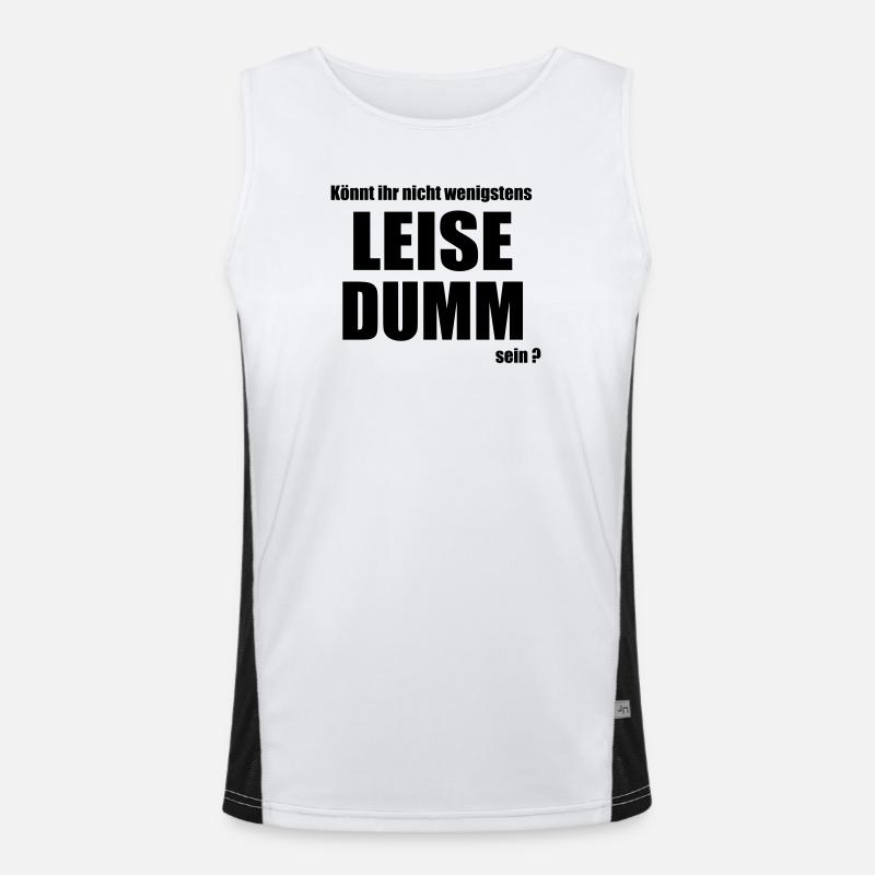 Tranquillement stupide Débardeur respirant contrasté Homme 