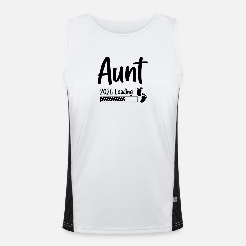Aunt 2026 Loading Funktionelles Kontrast-Tank Top für Männer 