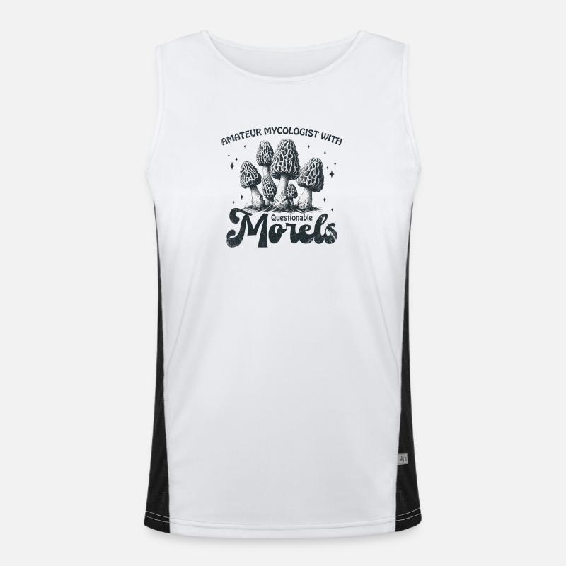 Amateur Mycologist With Questionable Morels Funktionelles Kontrast-Tank Top für Männer 