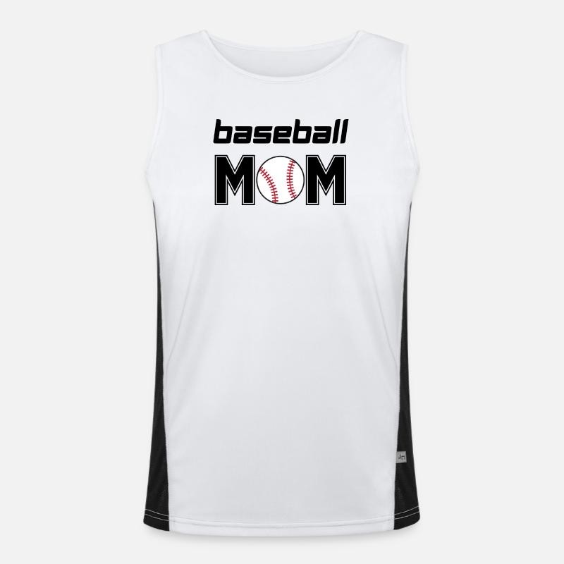 Maman de baseball Débardeur respirant contrasté Homme 