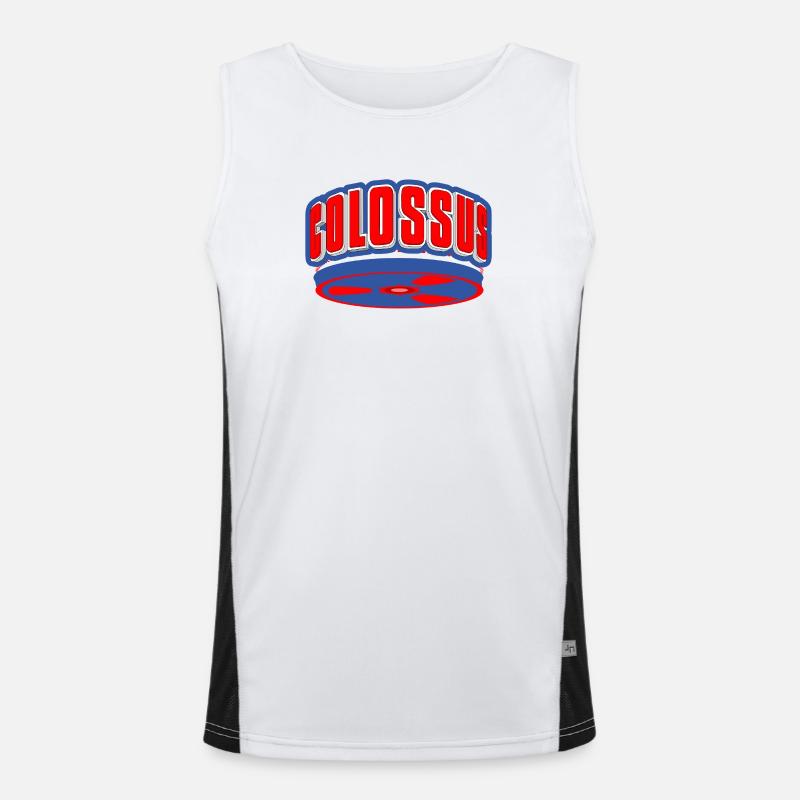 Kolossales Logo Funktionelles Kontrast-Tank Top für Männer 