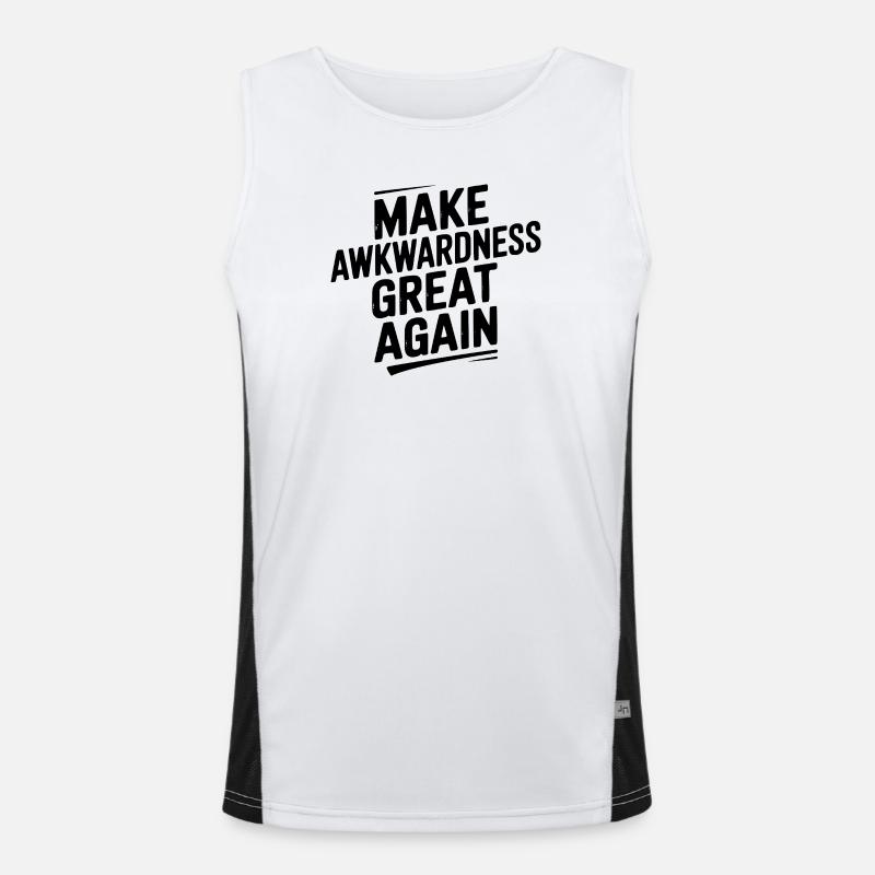Make Awkwardness Great Again Men's Functional Contrast Tank Top 