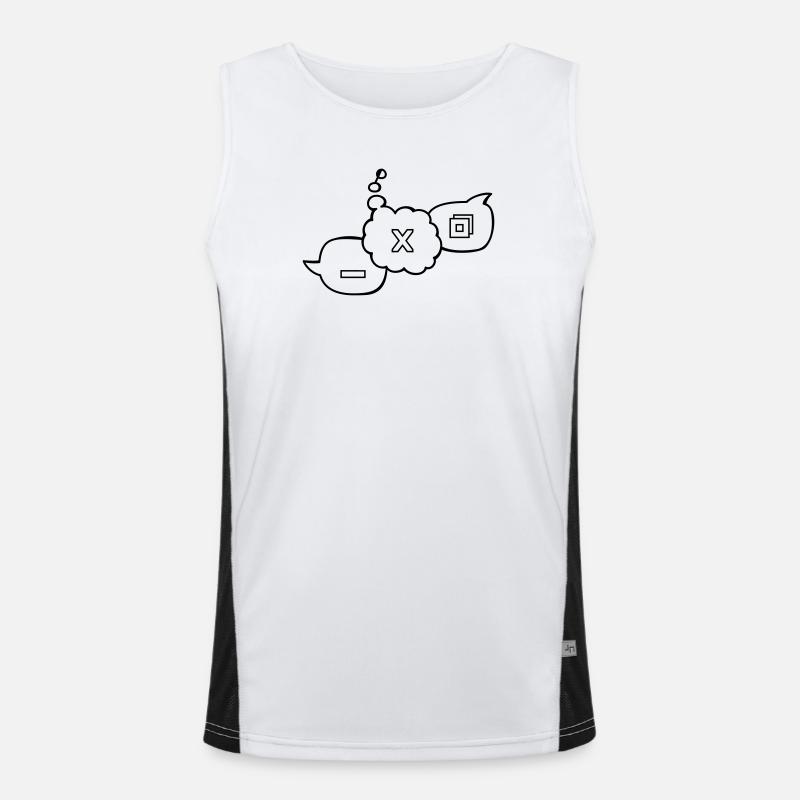 Computer speech bubbles Men's Functional Contrast Tank Top 