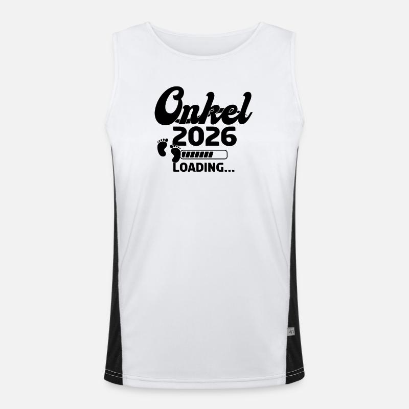 Onkel 2026 Loading Funktionelles Kontrast-Tank Top für Männer 