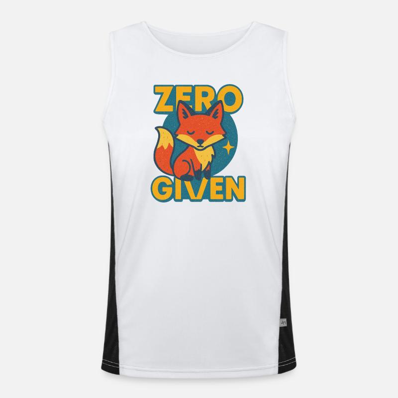 Zero Fox mit Logo Funktionelles Kontrast-Tank Top für Männer 