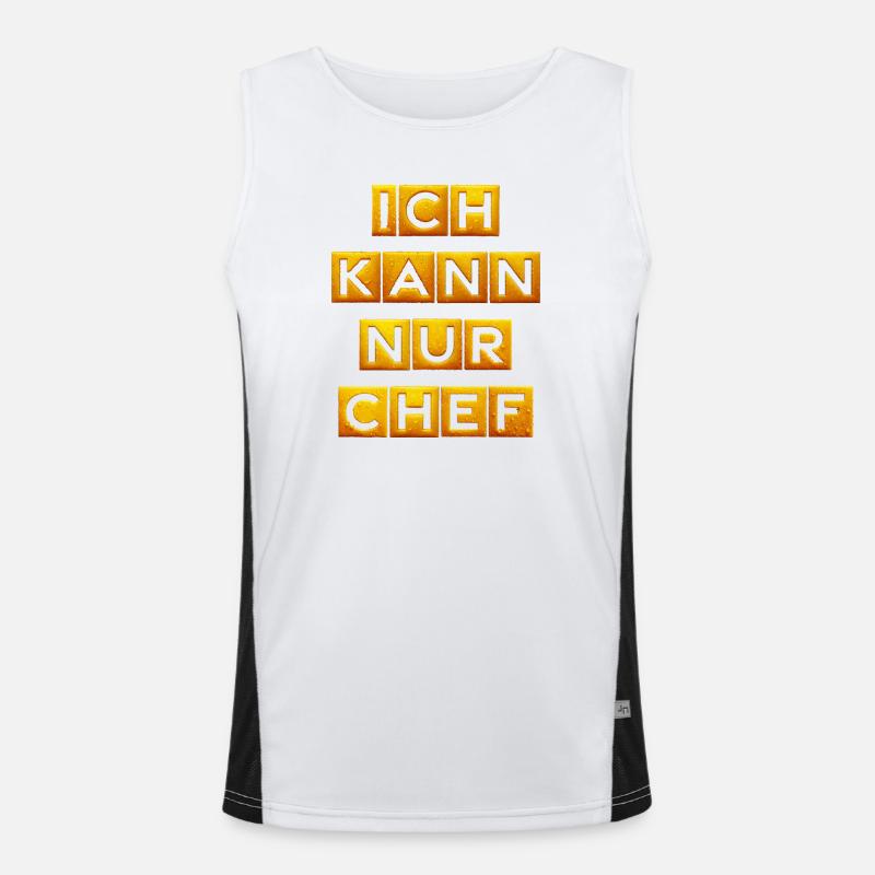 CHEF Funktionelles Kontrast-Tank Top für Männer 
