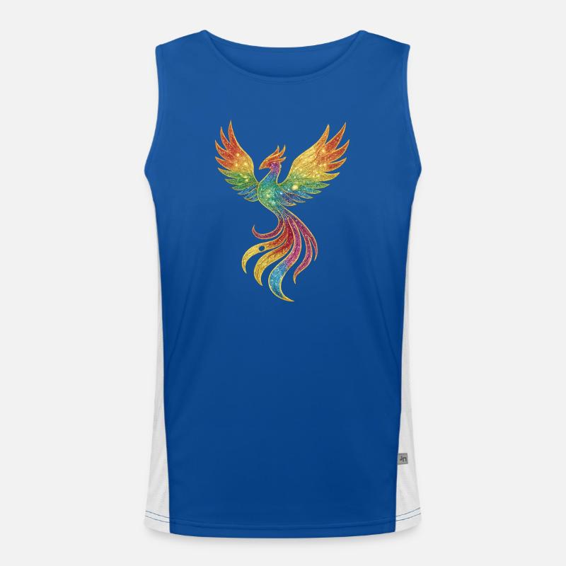 Rainbow Phoenix Spark Splendor Men's Functional Contrast Tank Top 