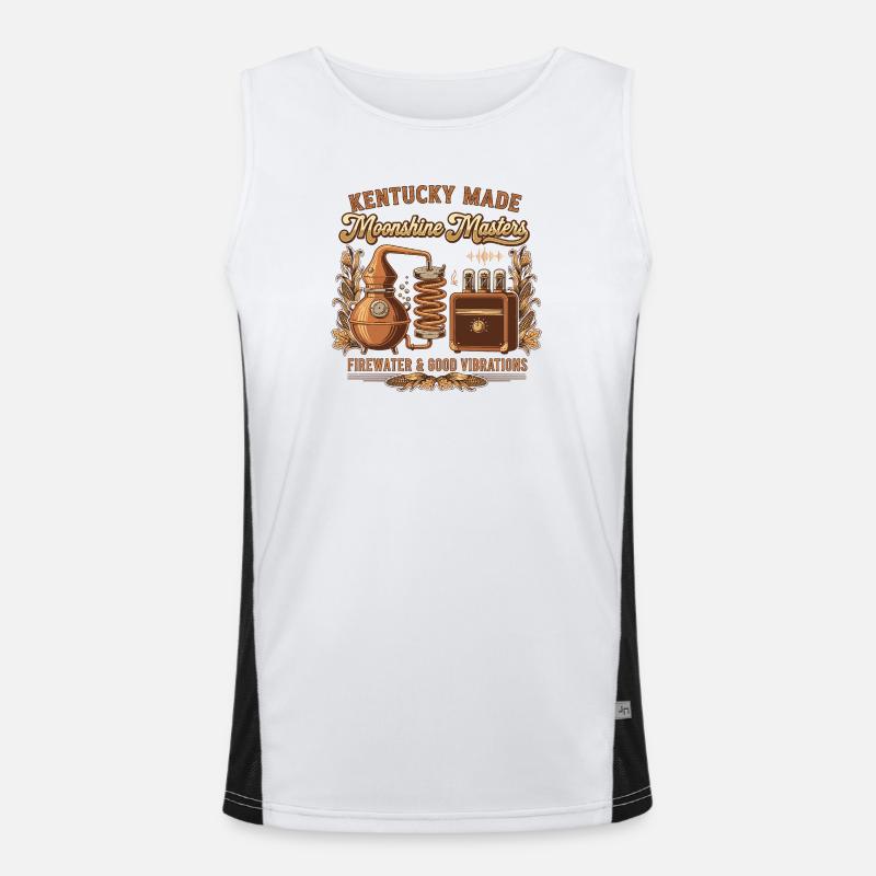Moonshine-Meister Funktionelles Kontrast-Tank Top für Männer 