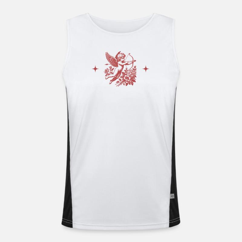 Cupidon Floral Arc Débardeur respirant contrasté Homme 
