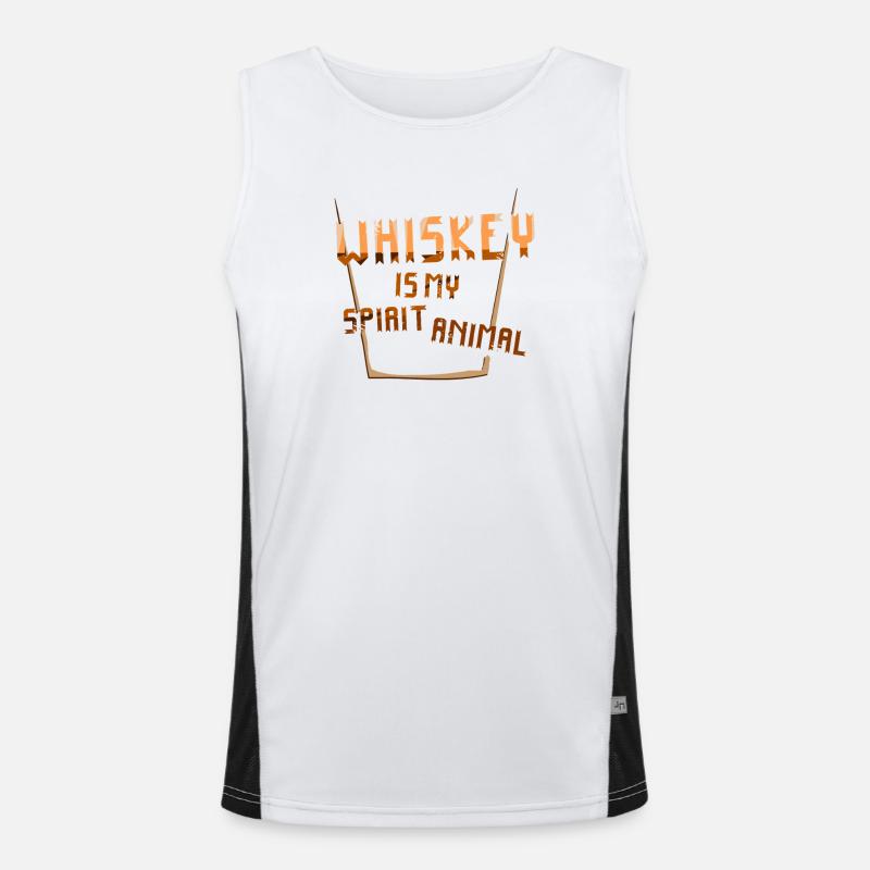 Whiskey Saying Whiskey Drinker Whiskey Lovers Débardeur respirant contrasté Homme 