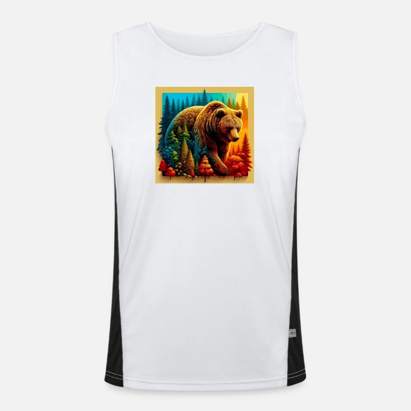 bear Men's Functional Contrast Tank Top 