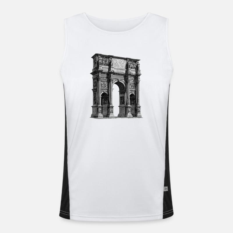 Arc de triomphe romain – Gravure antique Débardeur respirant contrasté Homme 