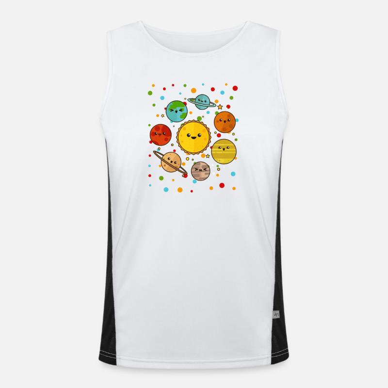 Spotty Solar System Tee Men's Functional Contrast Tank Top 