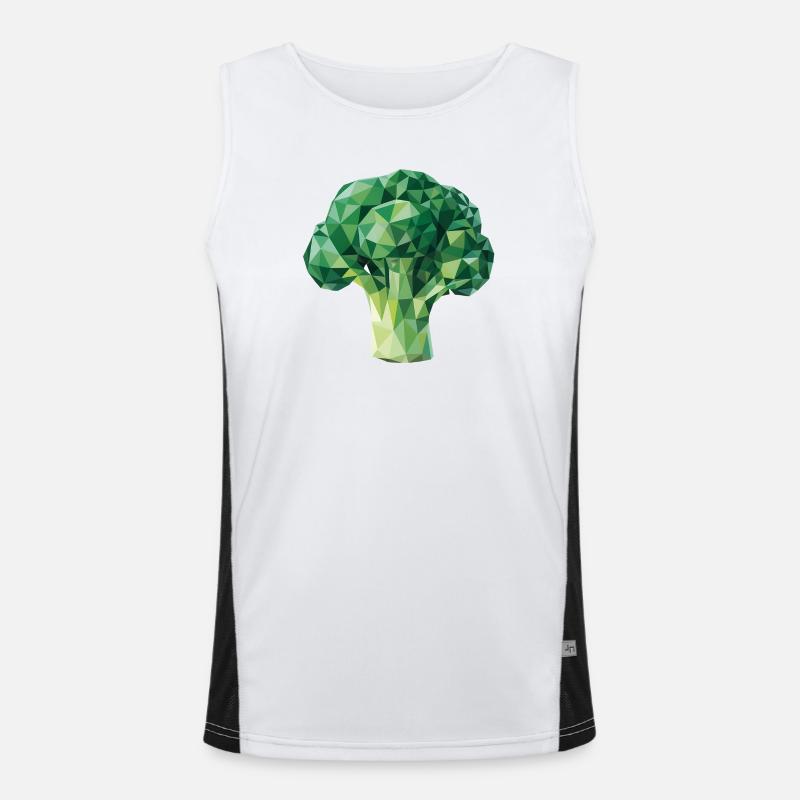 Brokkoli - Cool Vegetable Logo Débardeur respirant contrasté Homme 