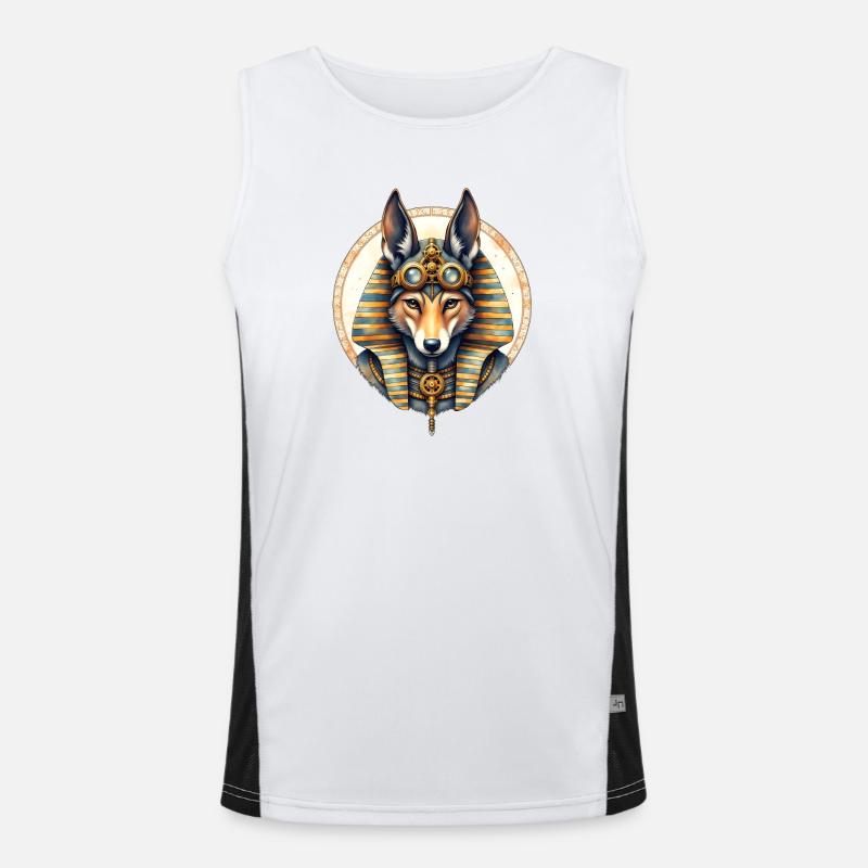 Style Steampunk Husky égyptien Débardeur respirant contrasté Homme 