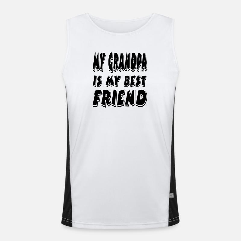Opa Funktionelles Kontrast-Tank Top für Männer 